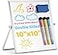HongyiTime Small Dry Erase Board 10 X 10 Small Whiteboard with Stand Portable Magnetic Tabletop Erase Board for Kids Drawing Desktop for Students Kids Home Office