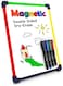 Scribbledo Small White Board Dry Erase Board for Kids Portable 9x12 Lapboard Travel Drawing Magnetic Mini Whiteboard for Students Teachers School Supplies Small Dry Erase Board for Kids 4 Markers Incl
