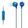Sony MDREX15AP InEar Earbud Headphones with Mic Blue