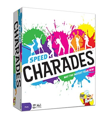 The GAME Speed Charades Party Game Charades Board Game Includes 1400 Charades Perfect for Groups and Family Game Nights