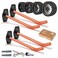 SunVFaFa 4 PCS Garage Hooks Heavy Duty Wall Mount Tire Storage System with AntiSlip Coating Hang Heavy Tools for up to 88Lbs for Bikes Ladders Chairs and Bulky Tools