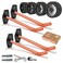 SunVFaFa 4 PCS Garage Hooks Heavy Duty Wall Mount Tire Storage System with AntiSlip Coating Hang Heavy Tools for up to 88Lbs for Bikes Ladders Chairs and Bulky Tools