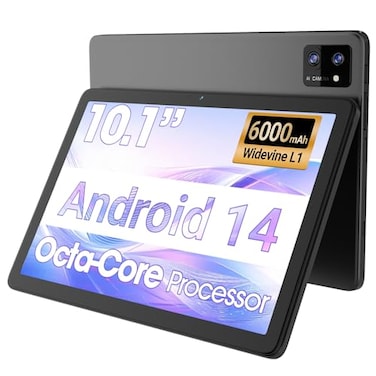 DigiLand Tablet 101inch Android 14 Tablet 10GB RAM 64GB 256GB Expandable Storage OctaCore Processor 8Hour Battery HD 800 x 1280 IPS Touchscreen WiFi 5 Bluetooth 50 Dual Cameras Light Grey