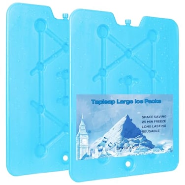 Tapleap Large Ice Packs for Coolers 2Pcs 13 x 10 inch 3Lb