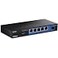 TRENDnet 5Port Gigabit Compact Metal Desktop Switch with SFP Slot TEGS51SFP Fanless Design Wall Mountable Lifetime Protection Black