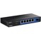 TRENDnet 5Port Gigabit Compact Metal Desktop Switch with SFP Slot TEGS51SFP Fanless Design Wall Mountable Lifetime Protection Black