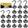 TRYMAG 25Pcs Black Magnetic Hooks Heavy Duty30Lbs Super Magnets with Hooks for HangingCruise CabinsHeavy Duty Magnetic Hooks for Refrigerator Office Grilland Kitchen