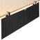 VIVO 60 Inch Clampon Privacy and Cable Management Organizer Sleeve Wire Hider Kit Panel System Desk Skirt Black DESKSKIRT60P