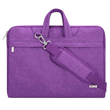 Voova Laptop Case 13 14 inch with Shoulder Strap Waterproof Computer Sleeve Cover Compatible with MacBook Air 13 MacBook Pro 1314 Slim Briefcase for Men Women Purple