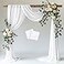 Wokceer Wedding Arch Draping Fabric 2 Panels 287 x 20FT White Sheer Fabric Backdrop Arch Draping for Wedding Ceremony Birthday Party Bridal Shower Decoration