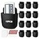 ZhouBoat 12 Pcs Black Remote Control Holder Wall Mount SelfAdhesive Wall Phone Holder Storage Box Organizer