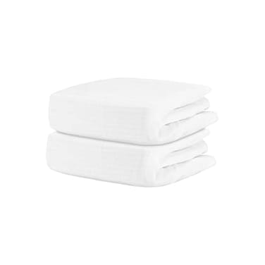 Newton Baby Fitted Crib Sheet 2Pack Ultra Breathable and Soft Organic Cotton Fits All Standard Cribs Plain White