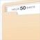 Tops Pendaflex File Jackets Flat No Expansion Manila Letter Size Straight Cut Tab 100Box