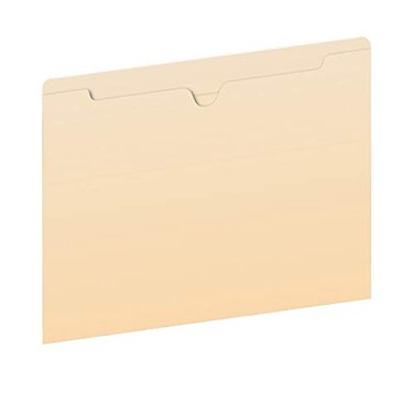 Tops Pendaflex File Jackets Flat No Expansion Manila Letter Size Straight Cut Tab 100Box