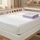Everyday Kids 2Pack Fitted Crib Sheets 100 Soft Breathable Microfiber Baby Sheet Fits Standard Size Crib Mattress 28in x 52in White Nursery Sheet and Lavender Nursery Sheet