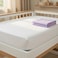 Everyday Kids 2Pack Fitted Crib Sheets 100 Soft Breathable Microfiber Baby Sheet Fits Standard Size Crib Mattress 28in x 52in White Nursery Sheet and Lavender Nursery Sheet