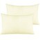 NTBAY Microfiber Toddler Pillowcases with Envelope Closure 2 Pack 100 Brushed Microfiber Super Soft Travel Kids Nursery Pillow Cases 14x20 Fits Pillows Sized 12x16 13x18 14x19 Ivory