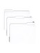 Smead File Folder Reinforced 13Cut Tab Letter Size White 100 per Box 12834