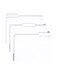 Smead File Folder Reinforced 13Cut Tab Letter Size White 100 per Box 12834