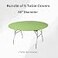 Kwik-Covers KwikCovers 60 Round Fitted Plastic Table Covers 5 Pack Lime Green