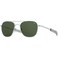 AO Original Pilot Sunglasses Matte Silver Calobar Green AOLite Nylon Lenses Bayonet Temple 5220140