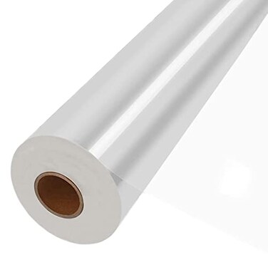 JOYIT 220 ft Clear Cellophane Wrap Roll 35 in x 220 ft 3 Mil Thickness Cellophane Roll Cellophane Bags Large Clear Wrapping Paper for Flower Gift Baskets Wrap 35 fold into 175