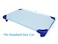 American Baby Company 2 Pack 100 Natural Cotton Percale Cot Sheets for Daycare Standard Size 23 x 51 Soft Breathable Cot Sheets for Daycare and Preschool Blue