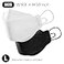 BOTN 11Pcs KF94 Protective and Safety Face Mask for Adult 4Layer Filter and 3D Design Adjustable Strap and Made in Korea White Large