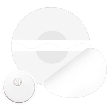 LiangMai 20 Pack Freestyle Adhesive Patches Sensor Covers for Libre 3 Waterproof Transparent for 14 Days NO Glue in The Center PreCut Adhesive Tape Continuous Protection During Sports