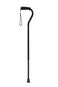 Medline Offset Handle Canes with Comfortable Foam Grip Black Lightweight Aluminum Designed for Enhanced Mobility Support and Stability 1 Count