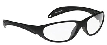 نظارات واقية من الرصاص من نوع Schott SF-6 HT XRay، إطار أمان أسود من نوع Maxx Wrap، مقاس 62×18×145 مم