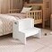 Dream On Me Little Steps Step Stool Safety Rails AntiSlip White
