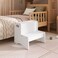 Dream On Me Little Steps Step Stool Safety Rails AntiSlip White