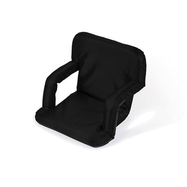 Trademark Innovations Portable Multiuse Adjustable Recliner Stadium Seat by Black