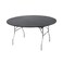 Kwik-Covers KwikCovers 60 Round Fitted Plastic Table Covers 5 Pack Black