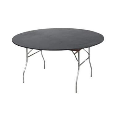 Kwik-Covers KwikCovers 60 Round Fitted Plastic Table Covers 5 Pack Black