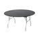 Kwik-Covers KwikCovers 60 Round Fitted Plastic Table Covers 5 Pack Black