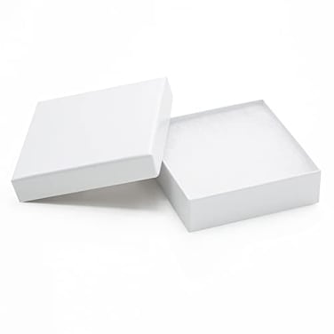 Magicool Hanger Magicool 40 Pack 35x35x1 Inch Cardboard Jewelry BoxesUsed for NecklacesBraceletsEarringsJewelrySmall Gift PackagingJewelry Gift Boxes with Lids and Filled with CottonWhite