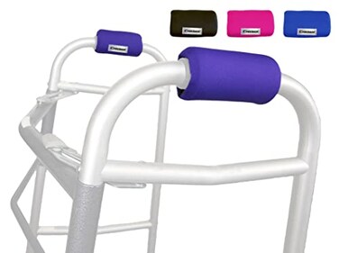 Crutcheze Walker Handle Cushions and Pads Padded Hand Grip Covers Purple