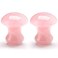 gemshan Mushroom Gua Sha Rose Quartz Mushroom Massage Tool for Muscle Relaxing Women Facial Skin Care