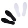 Happystep Terry Cloth Shoe Inserts Washable Shoe Insoles Sockless Shoe Liners for Women Sweat Absorbing Cotton Barefoot Inner Soles Zero Drop 2 Pairs BlackWhite Womens Size 7