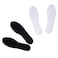 Happystep Terry Cloth Shoe Inserts Washable Shoe Insoles Sockless Shoe Liners for Women Sweat Absorbing Cotton Barefoot Inner Soles Zero Drop 2 Pairs BlackWhite Womens Size 7