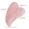 Ergonflow Rose Quartz Gua Sha Comb Massage Tool Unique Comb Edge Gua Sha Board for SPA Acupuncture Therapy Heart Shape