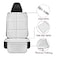 Meolsaek Car Seat Protector for Child Car Seat Durable 600D Fabric Waterproof Car Seat Cover with Thick Pad NonSlip BackingNo Imprints Light Gray2 pcs