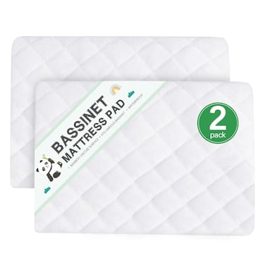 واقي مرتبة سرير الأطفال المقاوم للماء من بيلوبان، مناسب لمرتبة 19 × 33، مناسب لـ KoolaBaby 3 في 1، وPabablic BabyBond، وHARPPA، وRICUTON، وغسالة ومجفف ملابس فائق النعومة وجيد التهوية بجانب السرير.