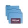 Smead Blue File Folders for Documents with 13Cut Tabs Letter Size Blue 100 Pack for Easy Organization and Office Use 12043