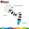 Sassy Rainbow Star Teether with Keeper Textured Silicone Teether for Teething Ages 3 Months and Up