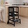 Dream On Me 2in1 Funtastic Toddler Tower Kitchen Step Stool Black