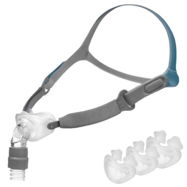 3B Medical Rio II Nasal Pillow Mask Starter Pack Small Medium Large Clear