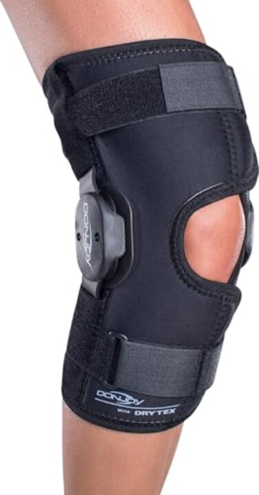 Donjoy Deluxe Drytex Hinged Knee Wrap Open Popliteal Large